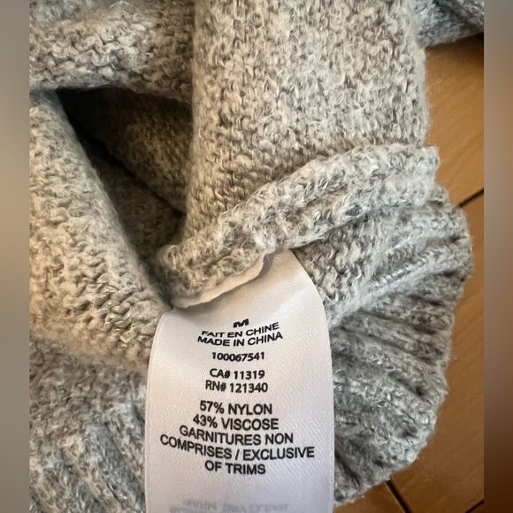 Garage Light Gray Women's Turtleneck Sweater - Picture 3 of 3